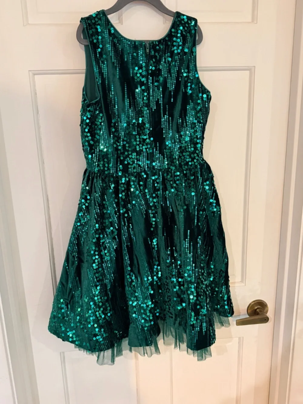 Rare Editions Emerald Green Sequin Party Dress Girls 12 Holiday Formal
